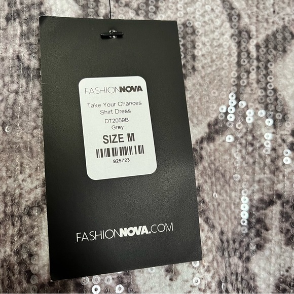 Fashion Nova Take Your Chances Shirt Dress - Picture 5 of 6